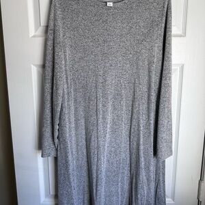 Gray Long Sleeve Women's Dress